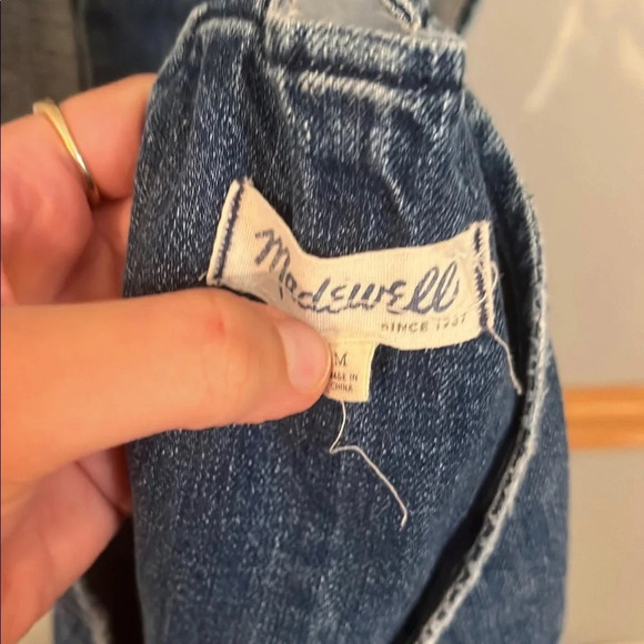 Madewell denim overalls medium - Picture 5 of 8